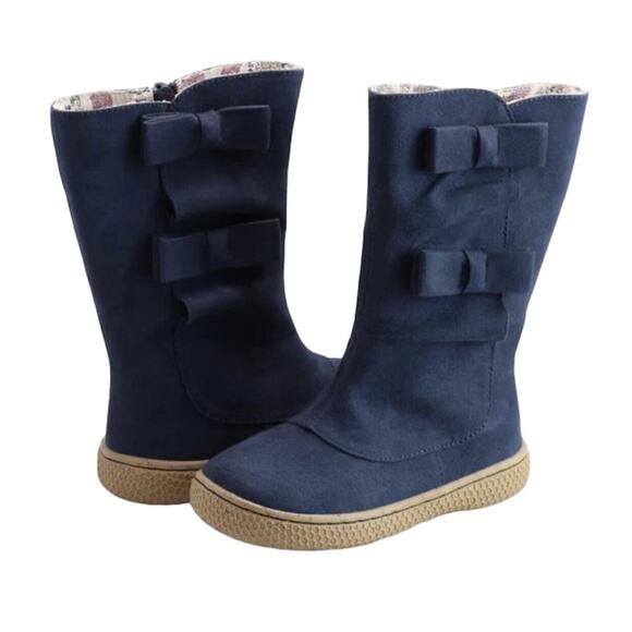Livie & Luca | Shoes | New Livie Luca 7c Navy Bow Boots | Poshmark